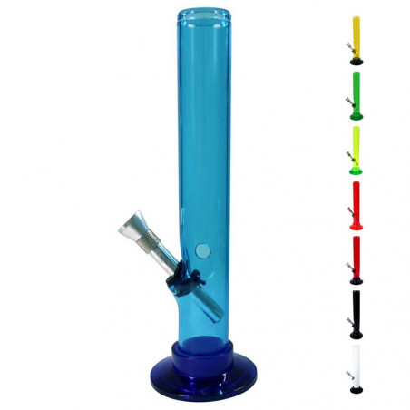 Bong Acryl (gerade) 20cm ⌀30mm Blau - Kickloch