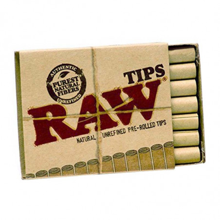 RAW Pre-Rolled Filter Tips - 21 Tips pro Packung