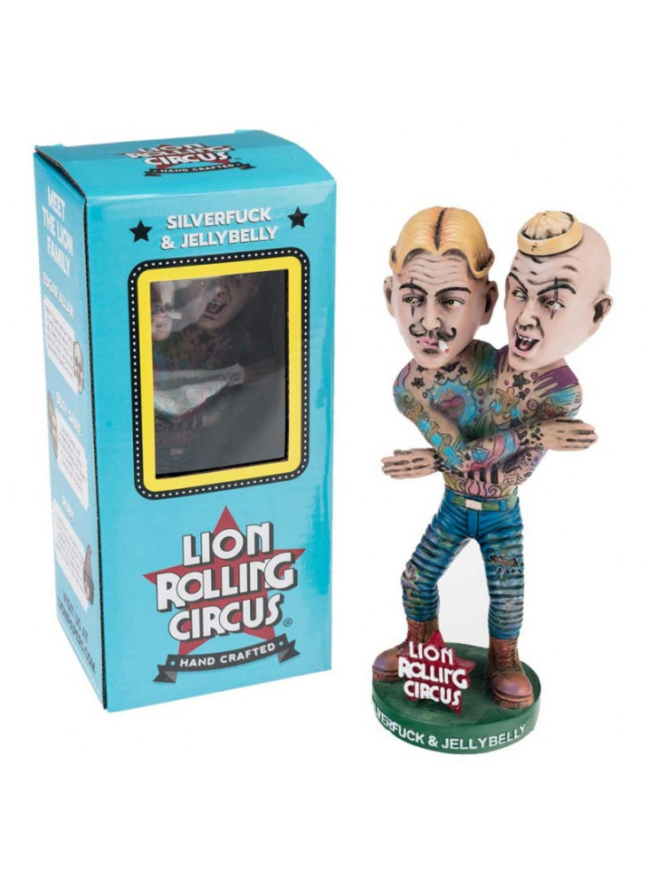 Lion Rolling Circus Bobblehead Doll - Silverfuck & Jellybelly - Wackelkopf Figur
