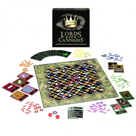 Lords of Cannabis - board game - scope of delivery
