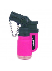 PROF Rubber Jet Lighter (schräge Flamme) - Pink