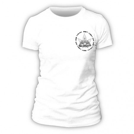 GHODT T-Shirt logo - white - Female (S-XXL) - front view