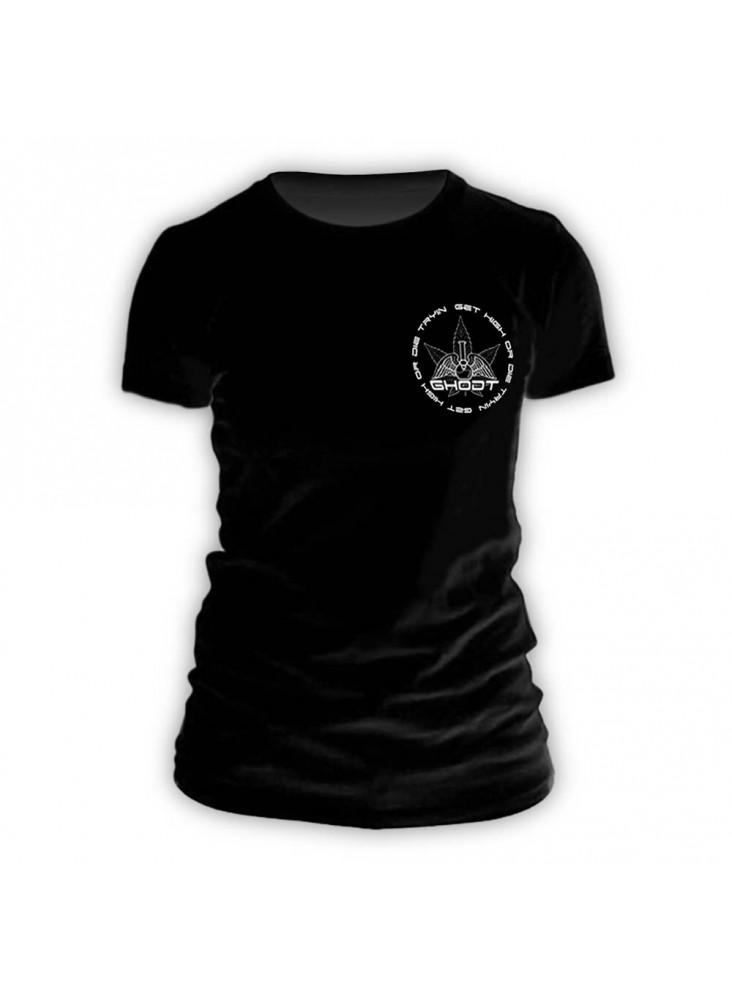 GHODT T-Shirt logo - black - Female (S-XXL) - front view