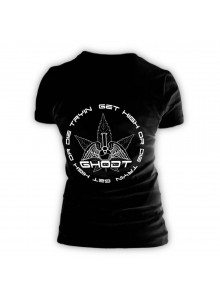 GHODT T-Shirt Logo - Schwarz - Female (S-XXL) - Rückseite