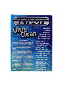 Zydot Ultra Clean Shampoo - Verpackung Rückseite