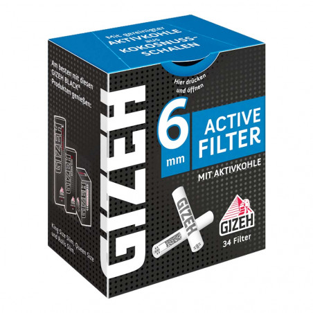 GIZEH Aktivkohlefilter (34er Box)