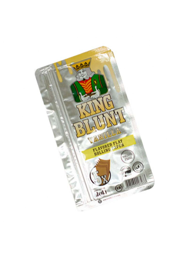 King Blunt Vanille - Einzelpackung mit 5 Blättern