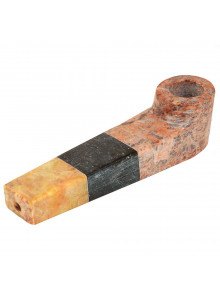 Stone Pipe 23. Classic shape composed of three stone colors