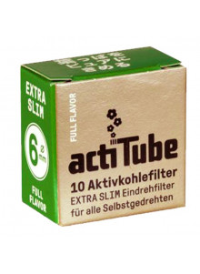 actiTube Aktivkohlefilter Extra Slim 50er Pack Ø6mm