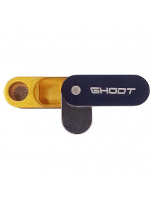 GHODT Aluminum Pipe with Stash - Black - Top View