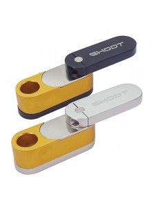 GHODT Aluminium Pfeife mit Stash - In zwei Farbvariationen erhältlich.