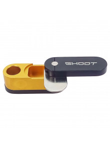 GHODT Aluminum Pipe with Stash - Black - Stash open