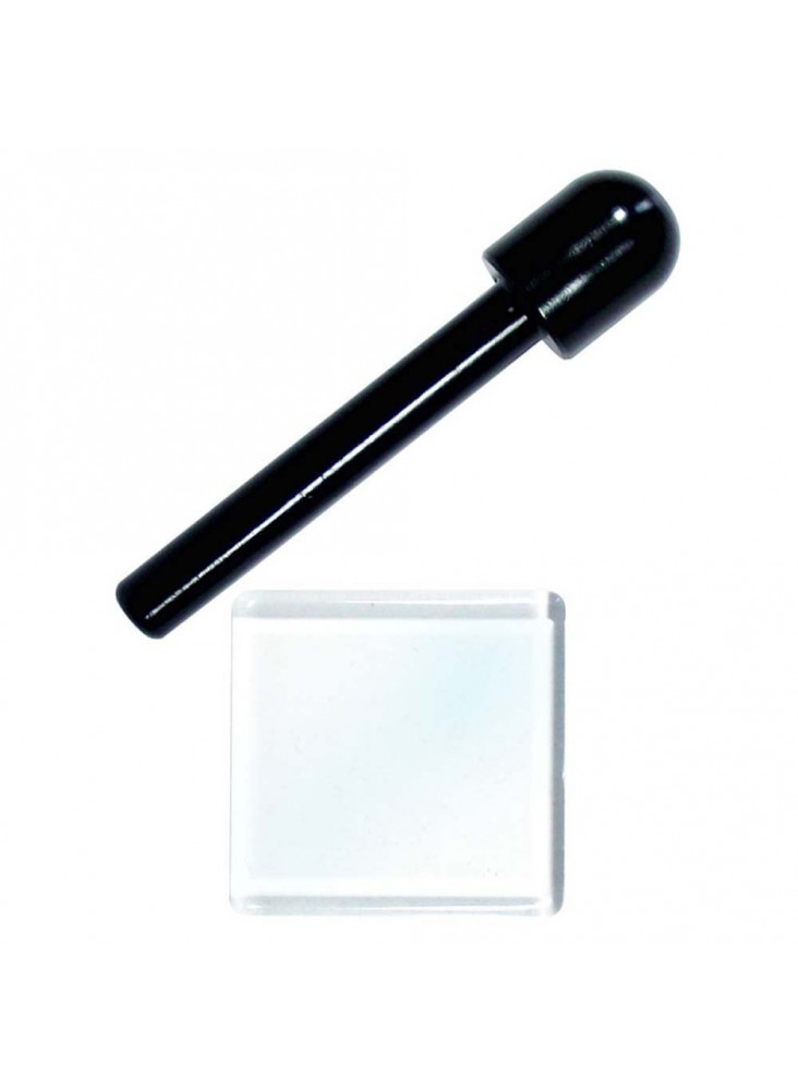 Sniff Set - Black tube with glass plate