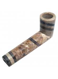 Stone Pipe 29 - Classic Shape and Pipe Bowl