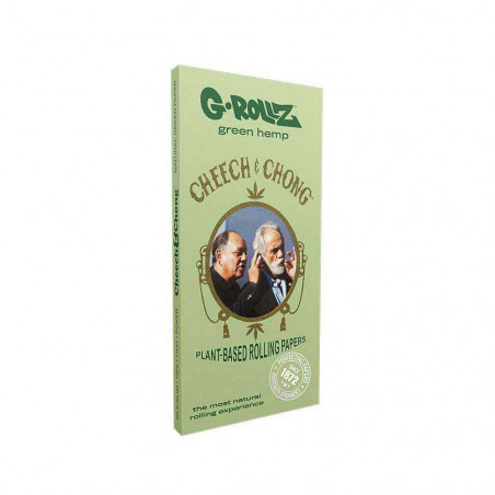 G-Rollz Cheech & Chong Classic KS Organic Green Hemp + Tips + Tray - Artwork