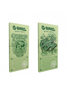 G-Rollz Cheech & Chong Set KS Organic Green Hemp + Tips + Tray - Artworks