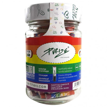 Purize Filter XTRA Slim Rainbow/Diversity 100 jar - Front