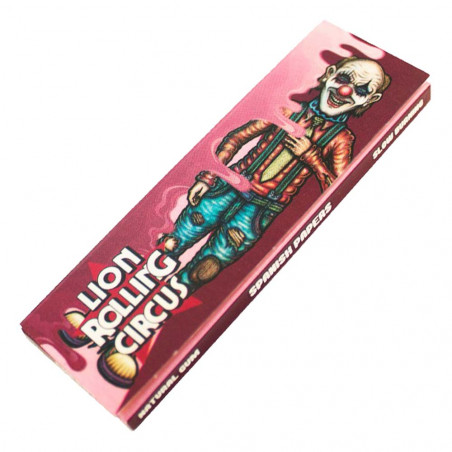 Lion Rolling Circus Flavored Papers - Cherry Baby - 33 aromatisierte Blättchen mit Kirschgeschmack.