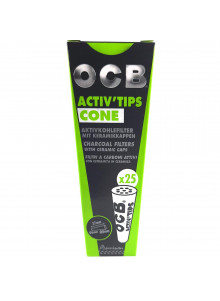 OCB Activ`Tips Cone - Pack with 25 Filters