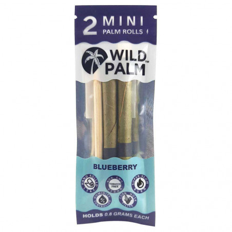 Wild Palm Mini Blueberry - Two Cordia Rolls and bamboo packing stick per Pack.