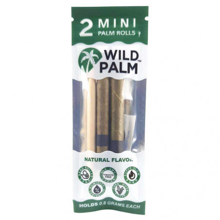 Wild Palm Mini Natural - Zwei Cordia Rolls und ein Stopfstab pro Packung