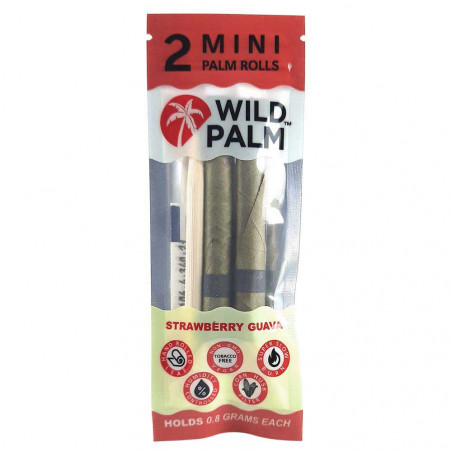 Wild Palm Mini Strawberry-Guava - Zwei Cordia Rolls und ein Stopfstab pro Packung