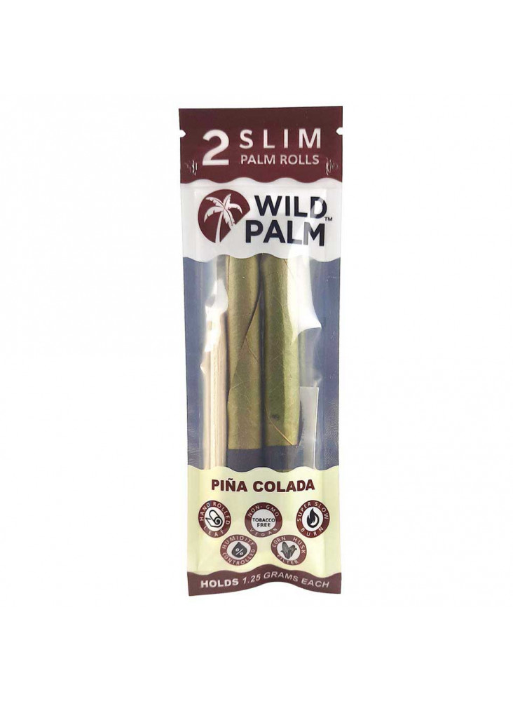 Wild Palm Slim Pina Colada - Two Cordia Rolls and bamboo packing stick per Pack.
