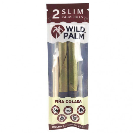 Wild Palm Slim Pina Colada - Two Cordia Rolls and bamboo packing stick per Pack.