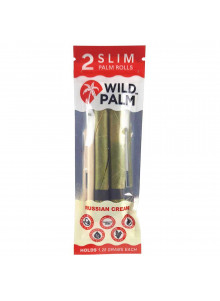 Wild Palm Slim Russian Cream - Zwei Cordia Rolls und ein Stopfstab pro Packung