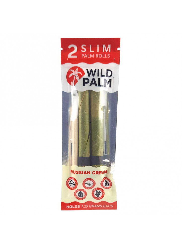 Wild Palm Slim Russian Cream - Two Cordia Rolls and bamboo packing stick per Pack.