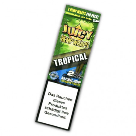Juicy Hemp Wraps Tropical - 2 tabakfreie Wraps