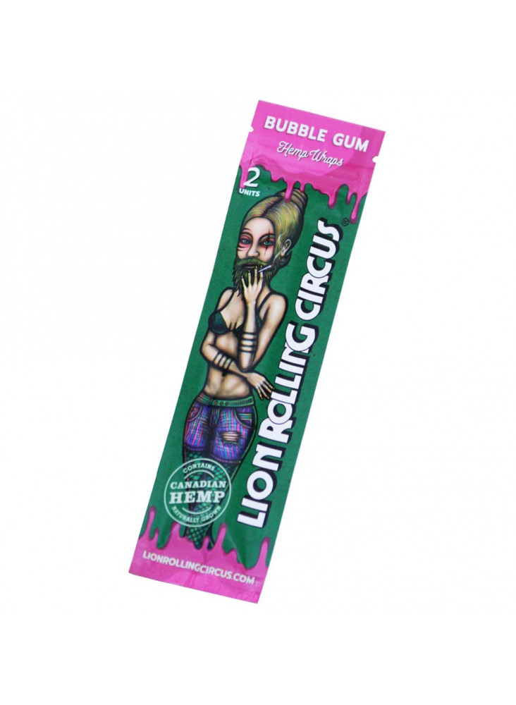 Lion Rolling Circus Bubble Gum Hemp Wraps mit Kaugummigeschmack