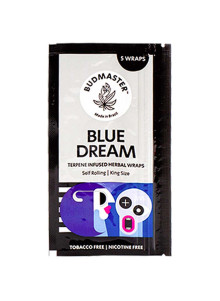 Beutel mit fünf Blue Dream Blunts.