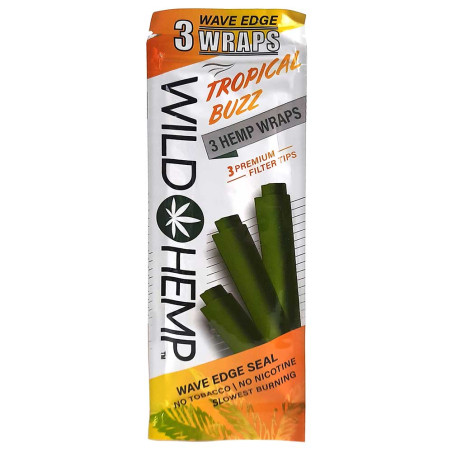 Wild Hemp - Tropical Buzz Wraps - 3 Pack
