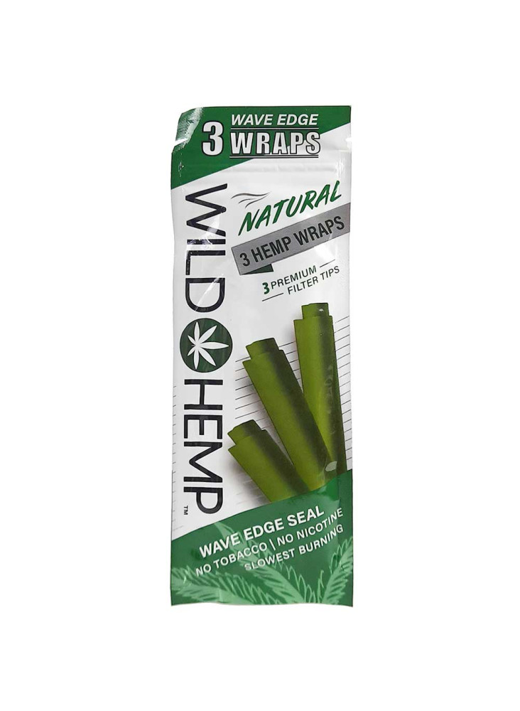 Wild Hemp - Natural Wraps - 3 Pack