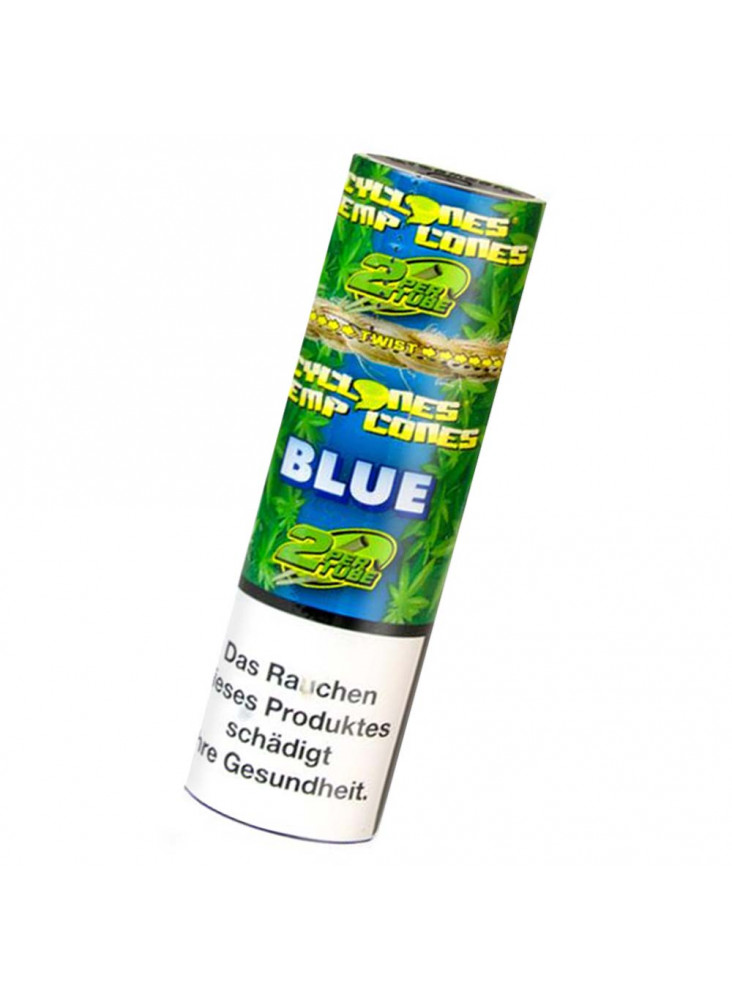 Cyclones Hemp Cones Blue - Zwei aromatisierte Blunts pro Packung.