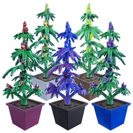 K-Plant Deko Cannabispflanze - 5 Sorten