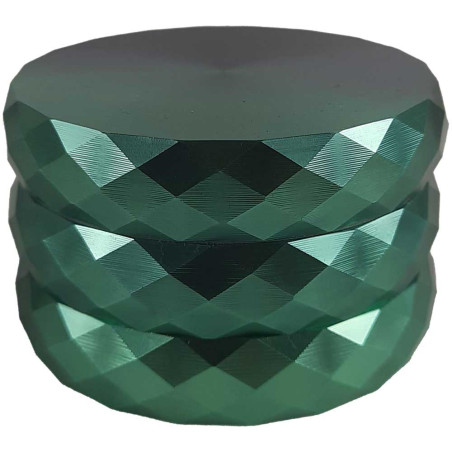 DIPSE Pollinator Diamond Ø60mm (Green/Black) - Sides with diamond pattern