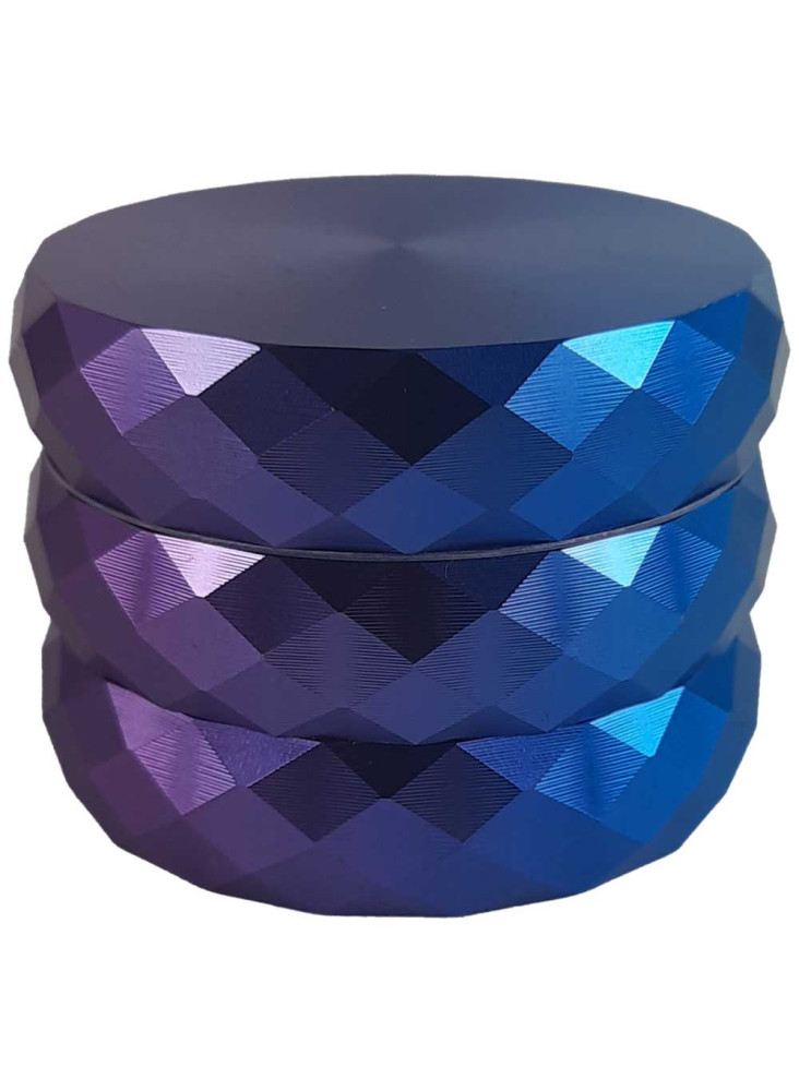 DIPSE Pollinator Diamond Ø53mm (Blue/Purple) - Sides with diamond pattern