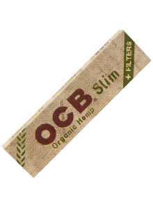 OCB Organic Hemp Slim + Tips - Booklet