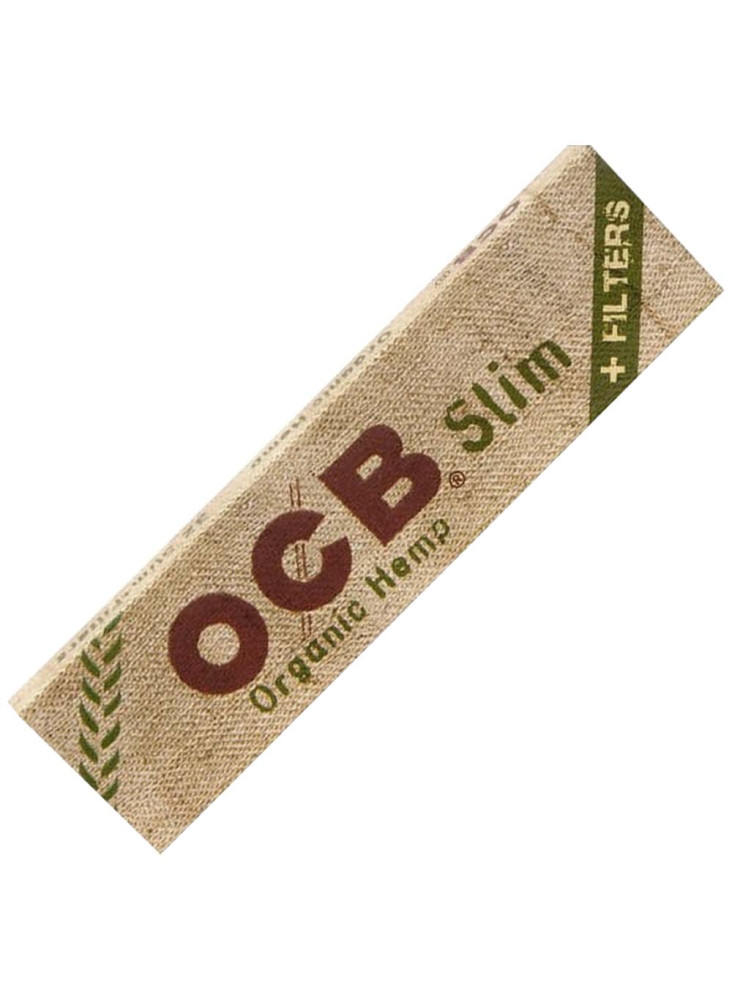 OCB Organic Hemp Slim + Tips - Booklet