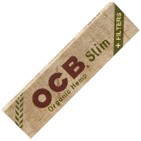 OCB Organic Hemp Slim + Tips - Booklet