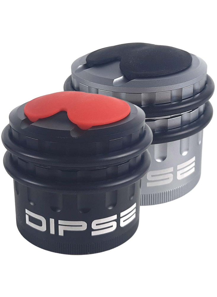 DIPSE Millstone Grinder WX1-6 mit Stash Ø63mm - Schwarz im Vordergrund