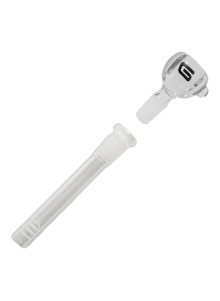 GHODT Bong GH27 30cm - Zweiteiliges Stecksystem. Chillum mit Schlitzdiffusor.