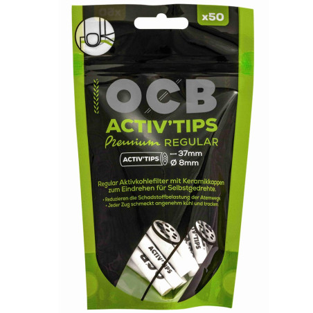 OCB Activ`Tips - Packung mit 50 Filtern
