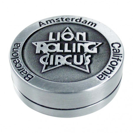 Lion Rolling Circus Grinder - 50mm - Two-part - Embossed Logo