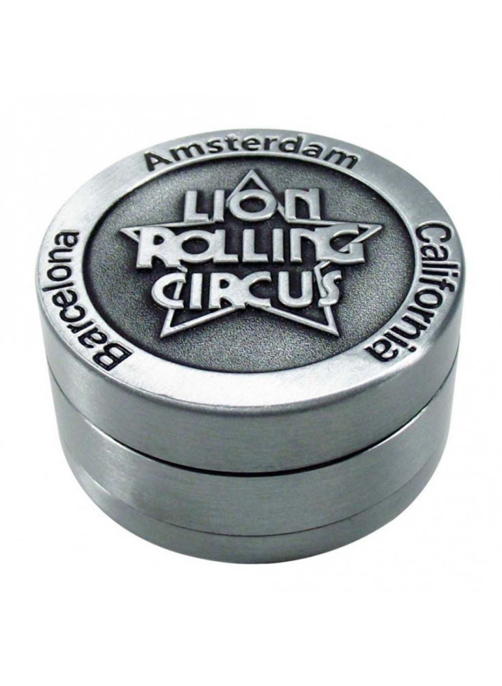Lion Rolling Circus Grinder - 50mm - Three-part - Embossed logo