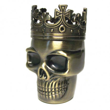 King Skull Grinder Ø35mm - Messing Optik
